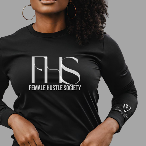 Black FHS Long Sleeve Logo Tee